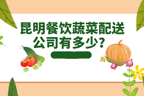 昆明餐飲蔬菜配送公司有多少？